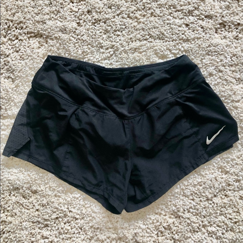mens nike black running shorts